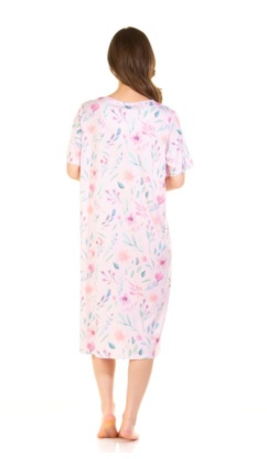 La Marquise Watercolors Cotton Rich Short Sleeve Nightdress